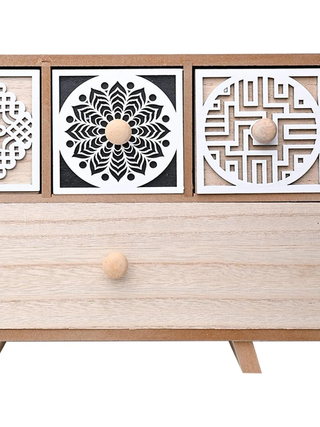 Multipurpose Table  Drawer Organizer - 2 Layers & 3-1 Compartment